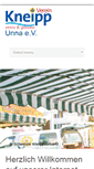 Mobile Screenshot of kneippverein-unna.de